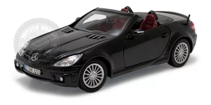 モーターマックス　メルセデスベンツSLK55 AMG Mercedes Benz SLK 55 AMG Conversível Preto Motormax 1/24